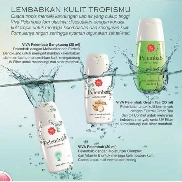 Viva Pelembab Under Make Up WITH UV FILTER / Merah Jingga Official - Gambar 4