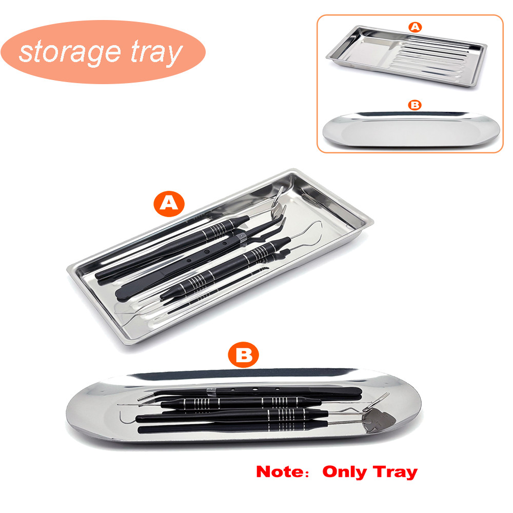 304 Stainless Steel Dental Storage Tray Rectangular Disinfection Plate ...