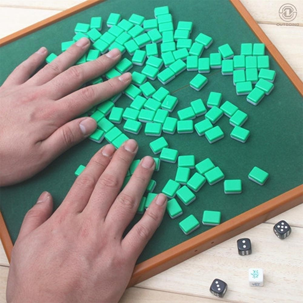 【SG Preferred】 [SG stock] Mini Mahjong Set with Folding Mahjong Table ...