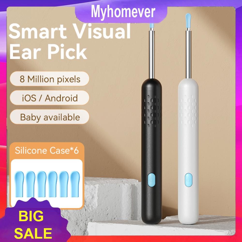 Wireless Ear Wax Removal Tool Camera Visual Ear Cleaner with Camera Ear ...