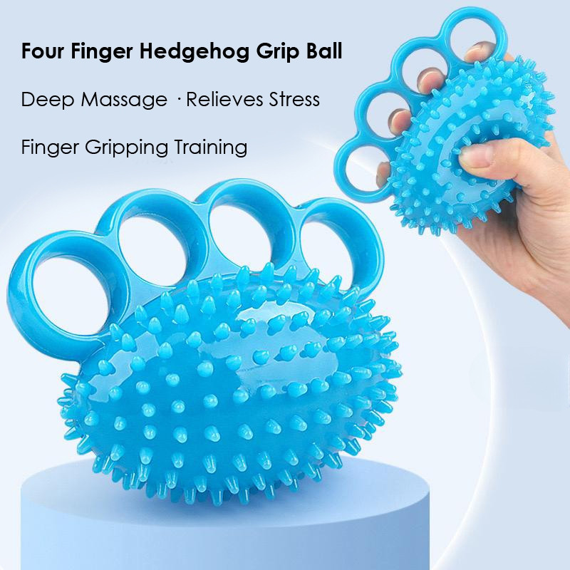 Hand Grip Strength Trainer, Spiky Massage Balls for Back, Muscles and ...