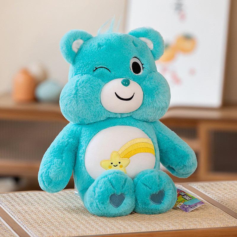 Care Bears Rainbow Bear Cute Doll Loving Heart Litte Bear