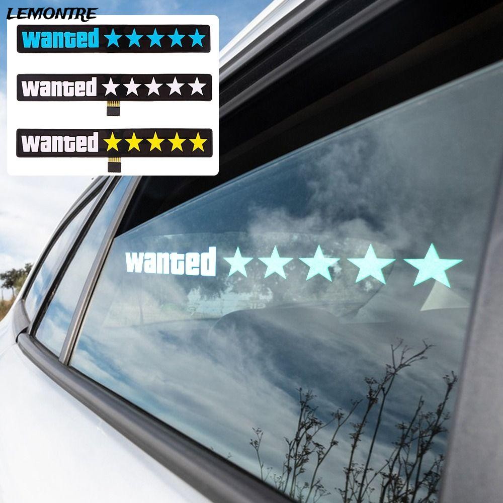 LEMONTRE Windshield Sticker Safety Signs Electric Car Window Wanted ...