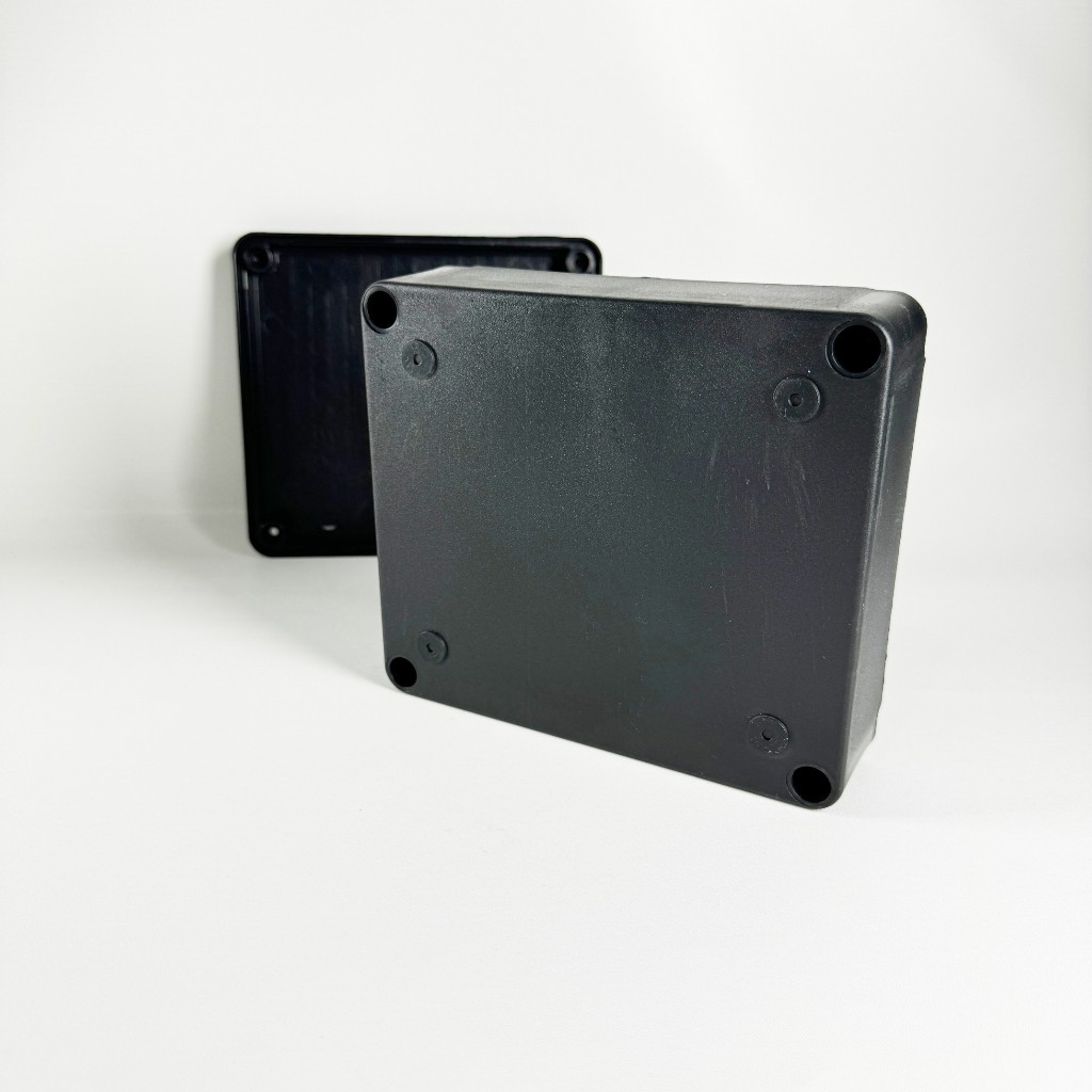 BOX X12 AUDIO PLASTIC BOX 17X15X6 CM BLACK BOX | Shopee Singapore