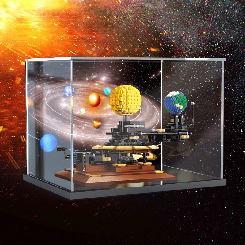 Transparent Transparent Display Box Lego Globe Building Block Dust ...