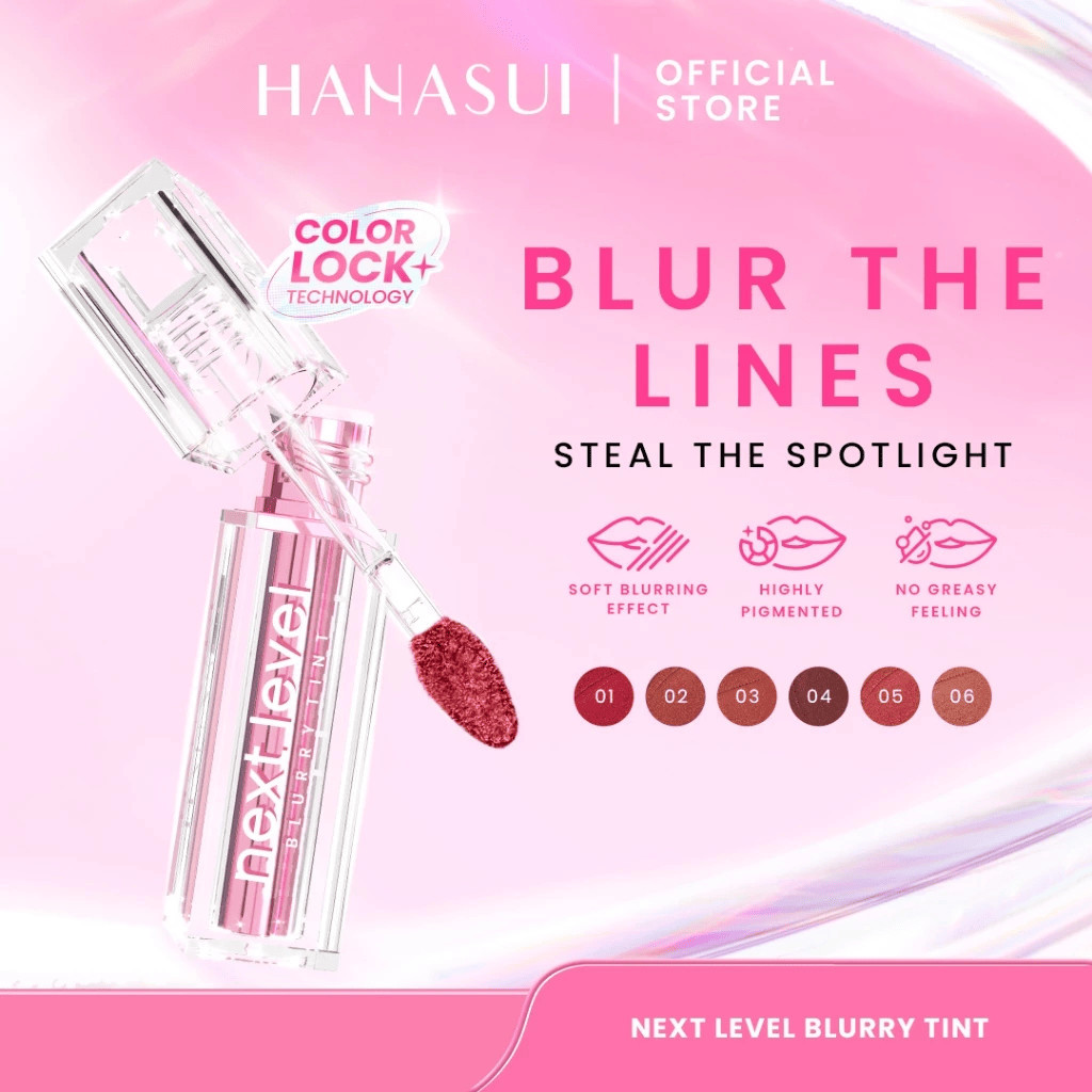 Hanasui Next Level Series Hanasui Next Level Blurry Tint Liplast Cream Butter Balm Bouncy Blush / MJO - Gambar 2