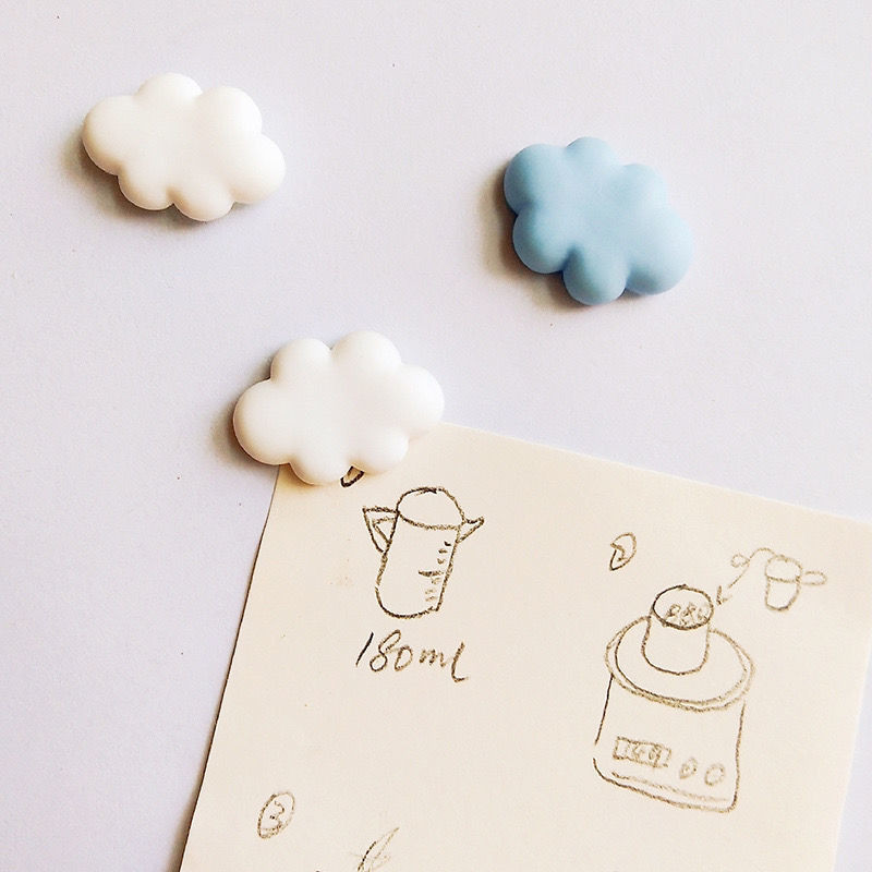 Mini Cartoon Cute Clouds Simple Magnetic Refrigerator Sticker ...