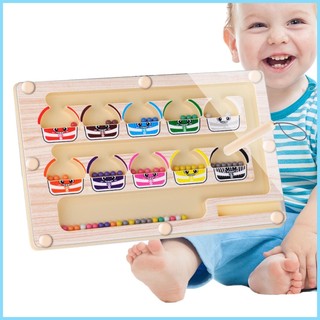 Magnetic Color Number Maze Color Matching Learning Counting Board ...