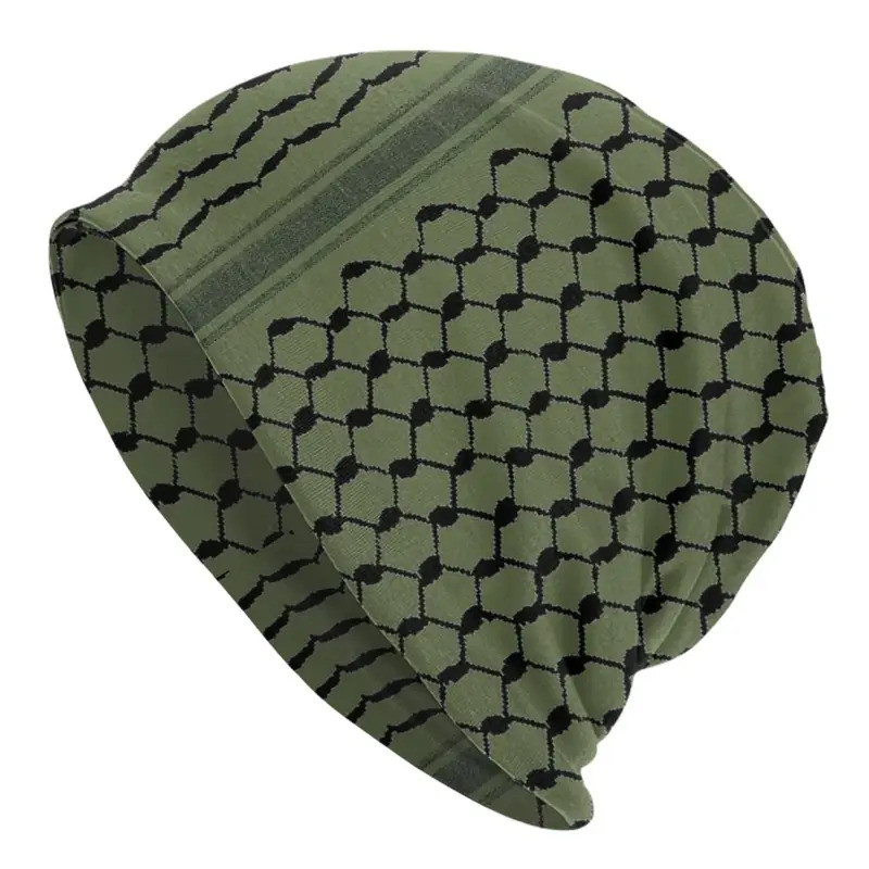 Palestinian Hatta Kufiya Olive Green Keffiyeh Bonnet Hat Goth Outdoor ...