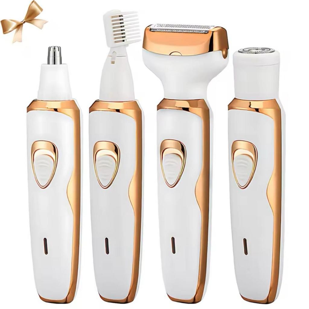 Women Epilators Electric Lady Shavers Women Groin Hair Razors 4-IN-1 ...