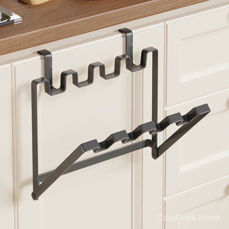 Sg Iron Art Trash Rack Household Trash Bag Holder Kitchen Foldable ...