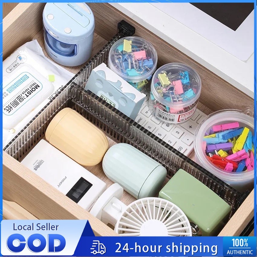 2Pcs Plastic Drawer Separator Divider Adjustable Drawer partition ...