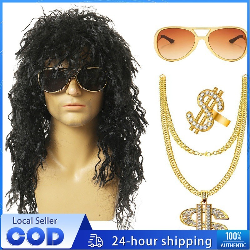 Black punk wig  KF81024