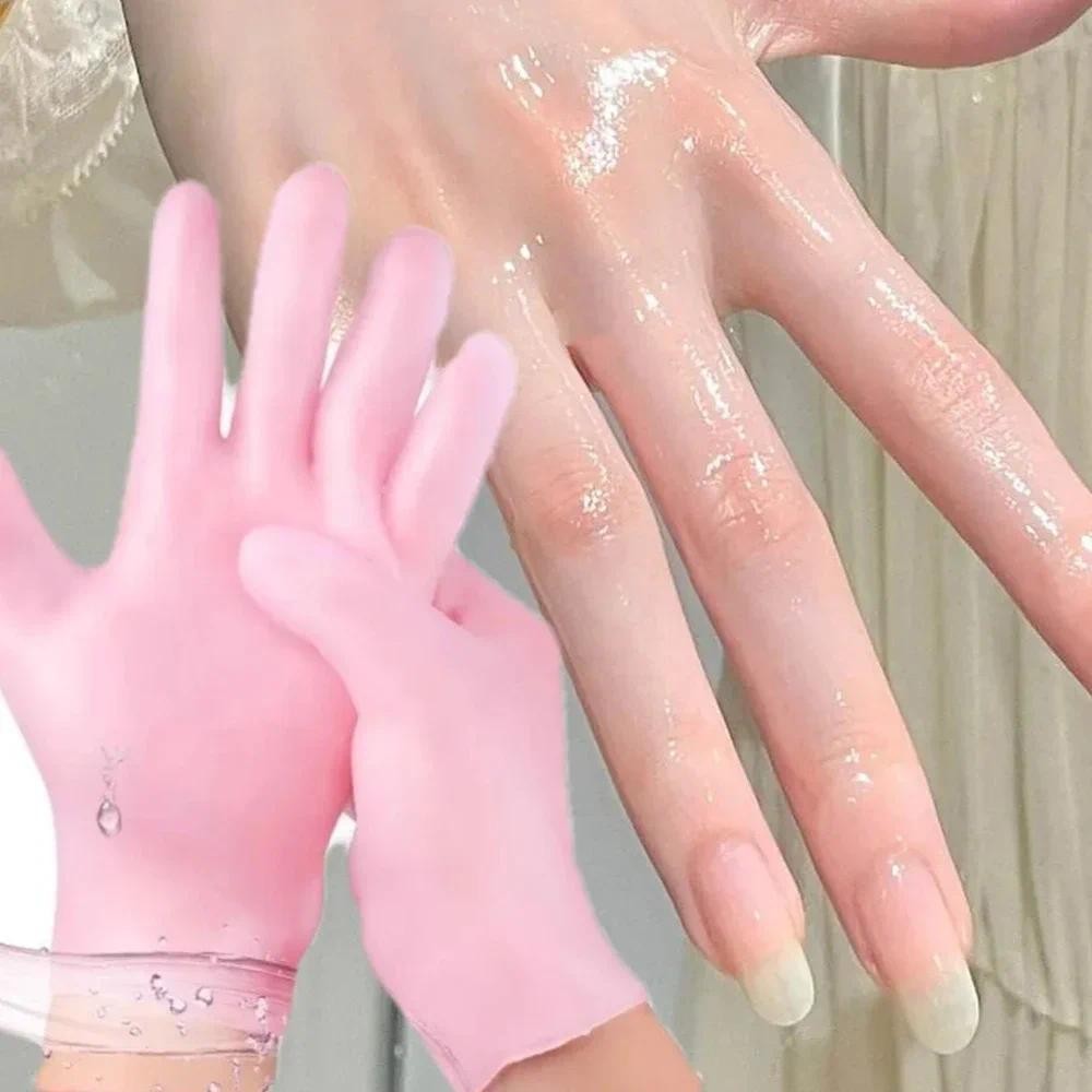 DIY Silicone Moisturizing Hand Mask Gloves Hands Care Spa Anti