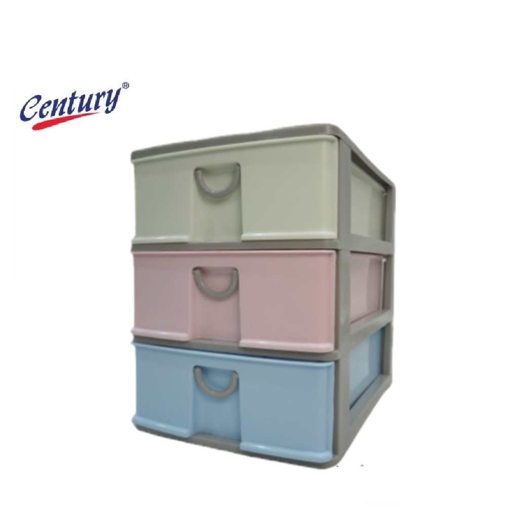 Century Mini Drawer A4 3 TIER Document Organizer Rak Buku Rak Kecil 3 ...