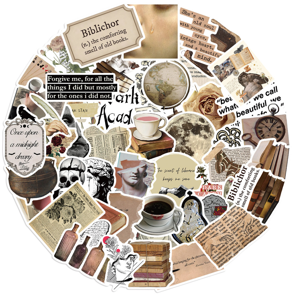 50PCS New Retro Renaissance Aesthetics Photos Graffiti Stickers for ...
