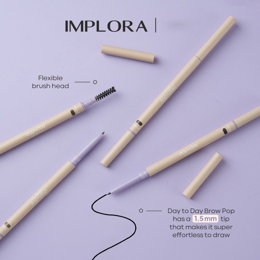 Implora Day To Day Series Brow Pop / Merah Jingga Official - Gambar 4
