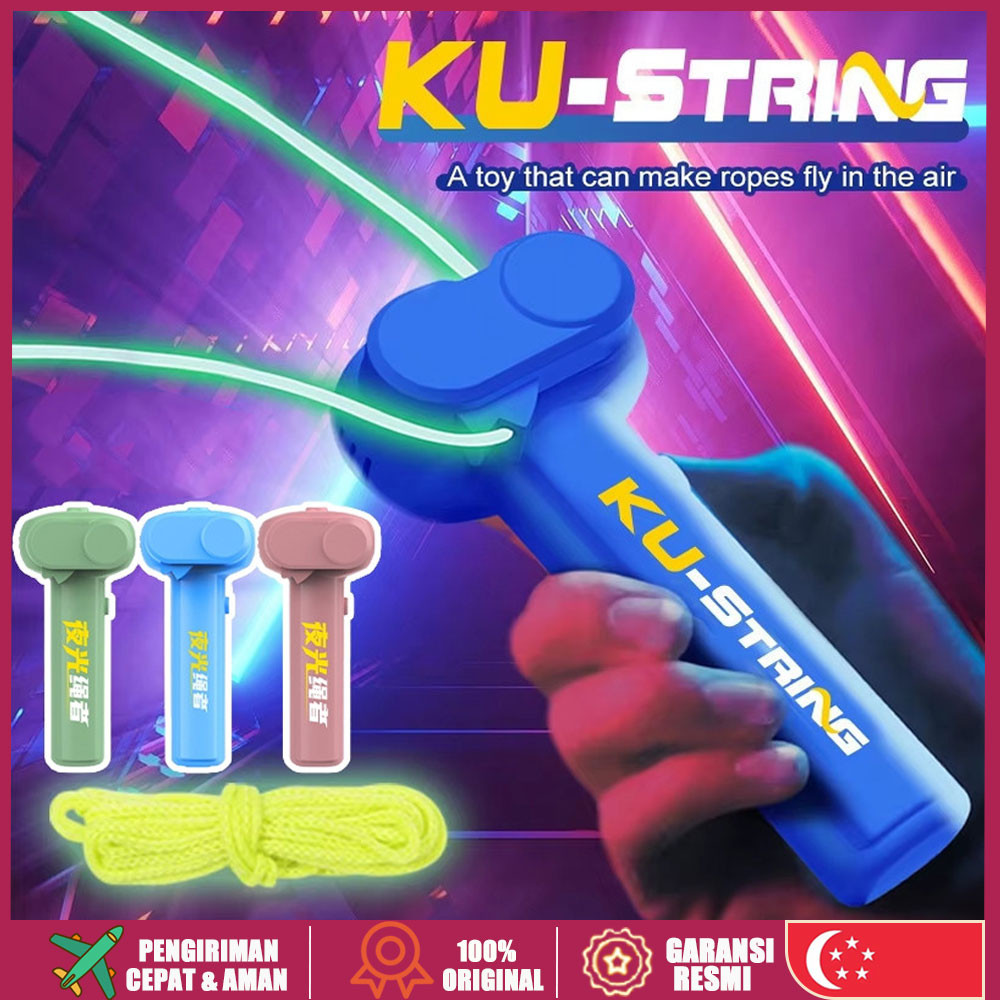 （🔥SG stock🔥）2Pcs Electric Glow In The Dark Rope String Rope Launcher ...