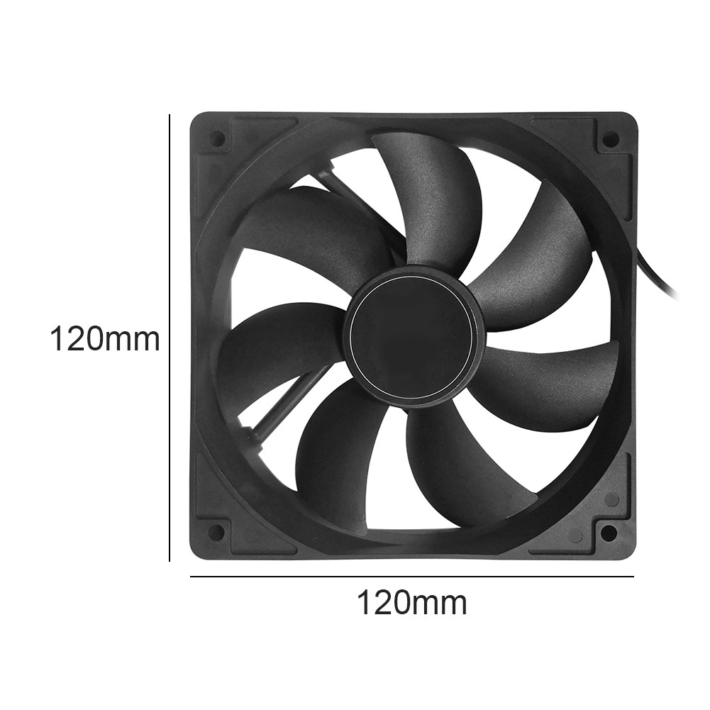 120mm 4 Pin PC Computer Case Cooling CPU Cooler Fan DC 12V Silent ...