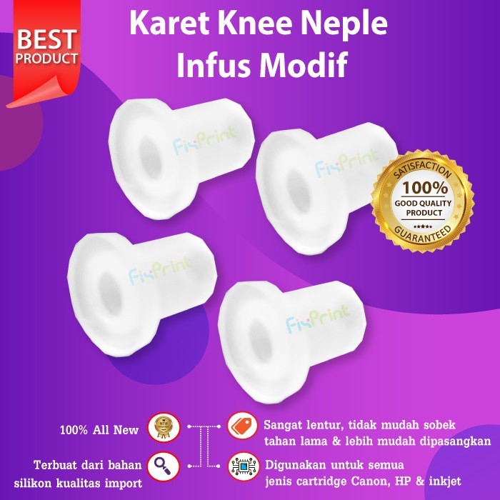 FixPrint Karet Knee Neple CISS Seal Cartridge Printer / Karet Knee L for Infus