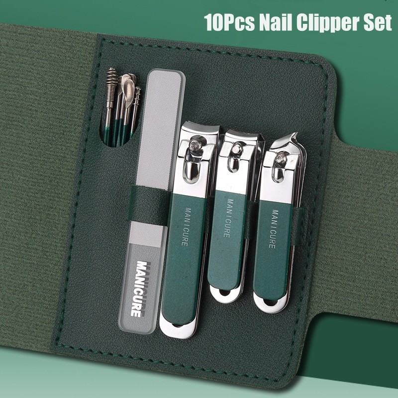 4/6/8/10Pcs Professional Nail Clipper Set Portable Nail Scissors ...