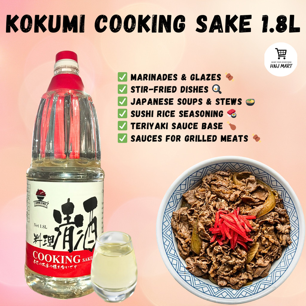 KOKUMI COOKING SAKE 1.8L JAPANESE COOKING WINE SAKE MASAKAN JEPUN ...