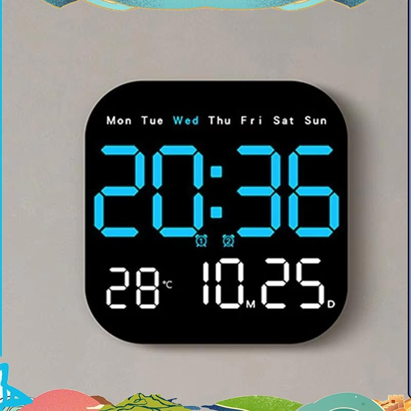 Digital Clock with Date Digital LED Calendar with Remote Control ...