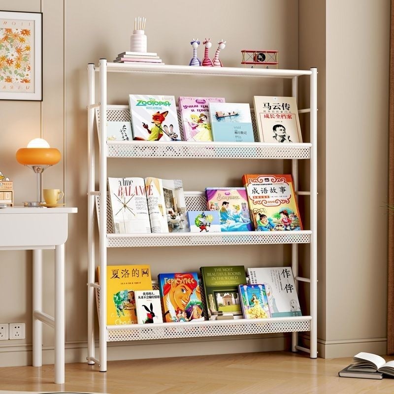 Children's Bookcase Storage Rack Floor Magazine Display Stand Living ...