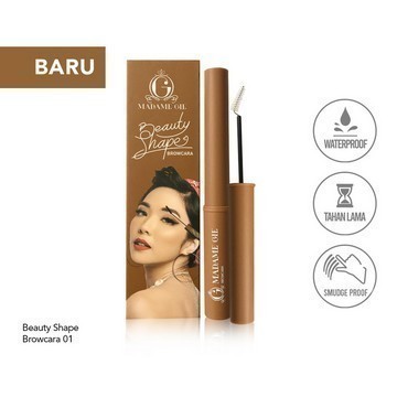 Madame Gie Beauty Shape Browcara Brow Mascara - MakeUp Mascara Alis / Merah Jingga Official - Gambar 3