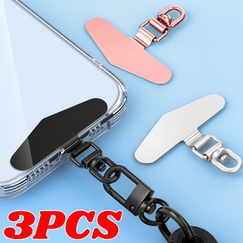 1/3Pcs 360° Rotatable Stainless Steel Phone Tether Tab Metal Patch ...