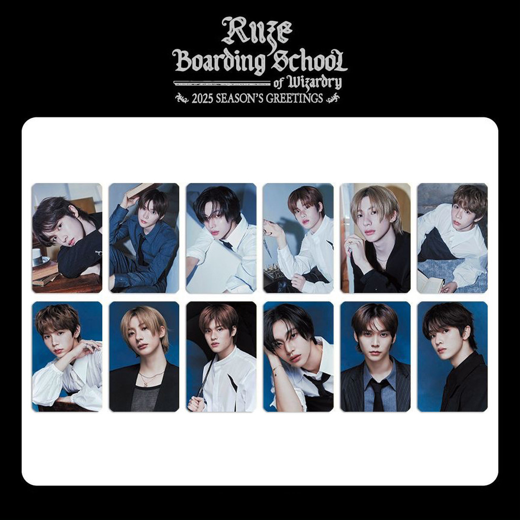 Kpop RIIZE 2025 SEASON'S GREETINGS BEHIND Calendar Card Postcard ...