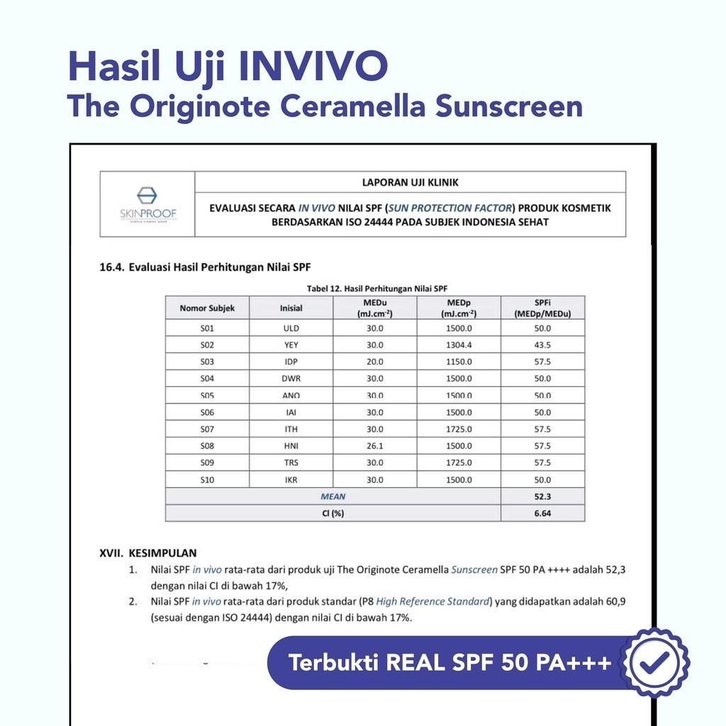 The Originote Ceramella Sunscreen SPF50 PA+++ / Skin Barrier Protect / Merah Jingga Official - Gambar 4