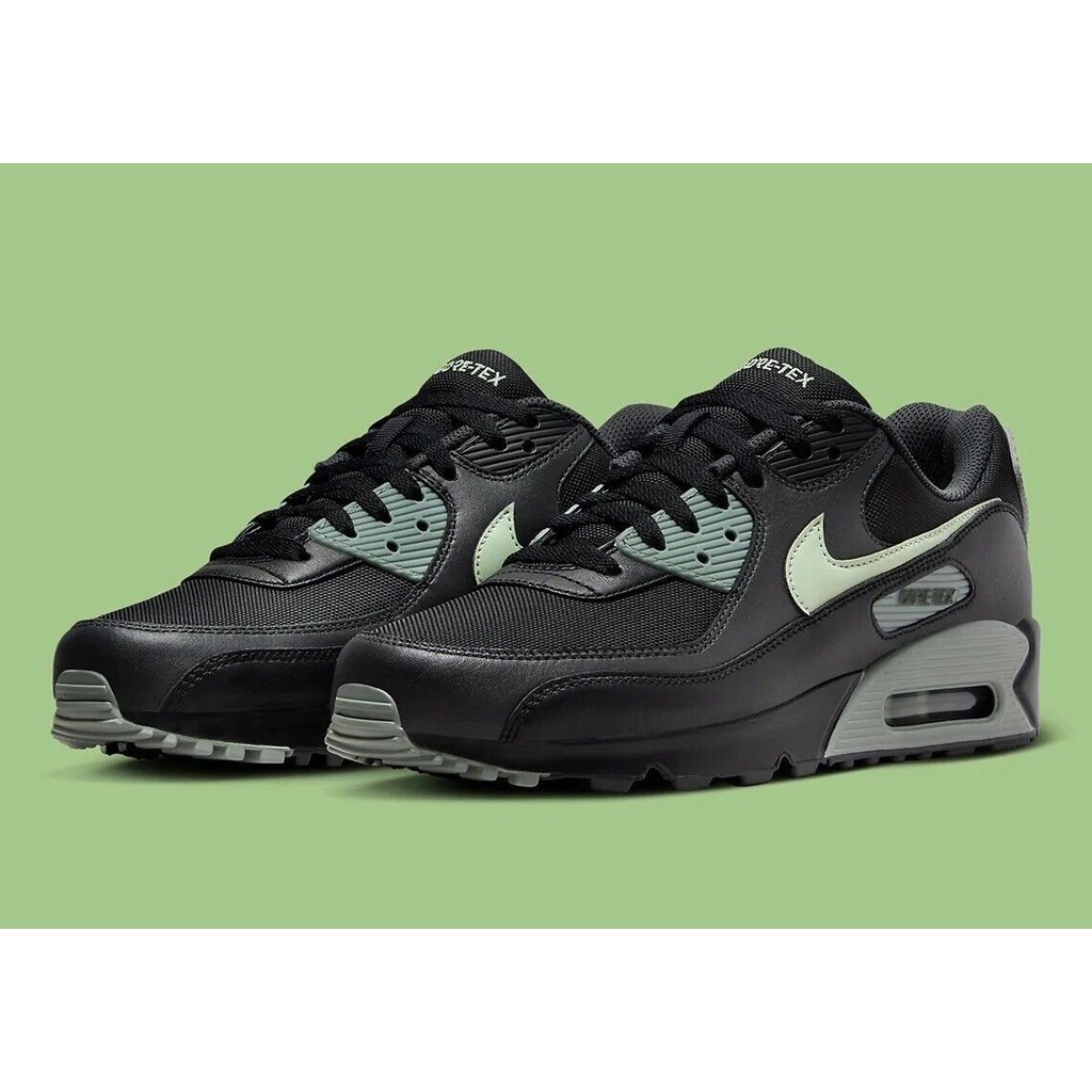 Nike Air Max 90 GTX Gore Tex Black Mica Green Casual Shoes Mens