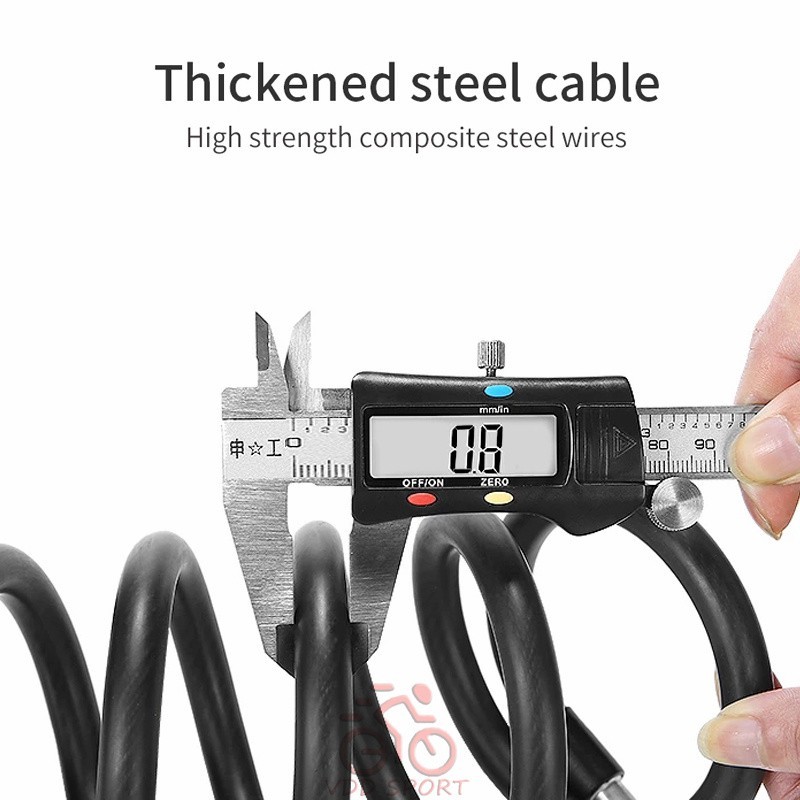 Bicycle Lock Bike Security Locker Anti-Theft Locks Locker Kunci ...