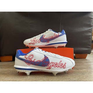 Nike Lunar Cortez Baseball Cleats LA Dodgers White Game Royal Sz 12 CV5565 100 Shopee Singapore