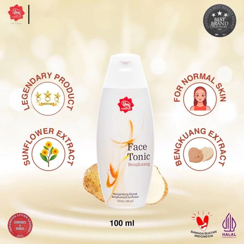 Viva Face Tonic Bengkuang 100 ml & 200 ml / Merah Jingga Official - Gambar 2