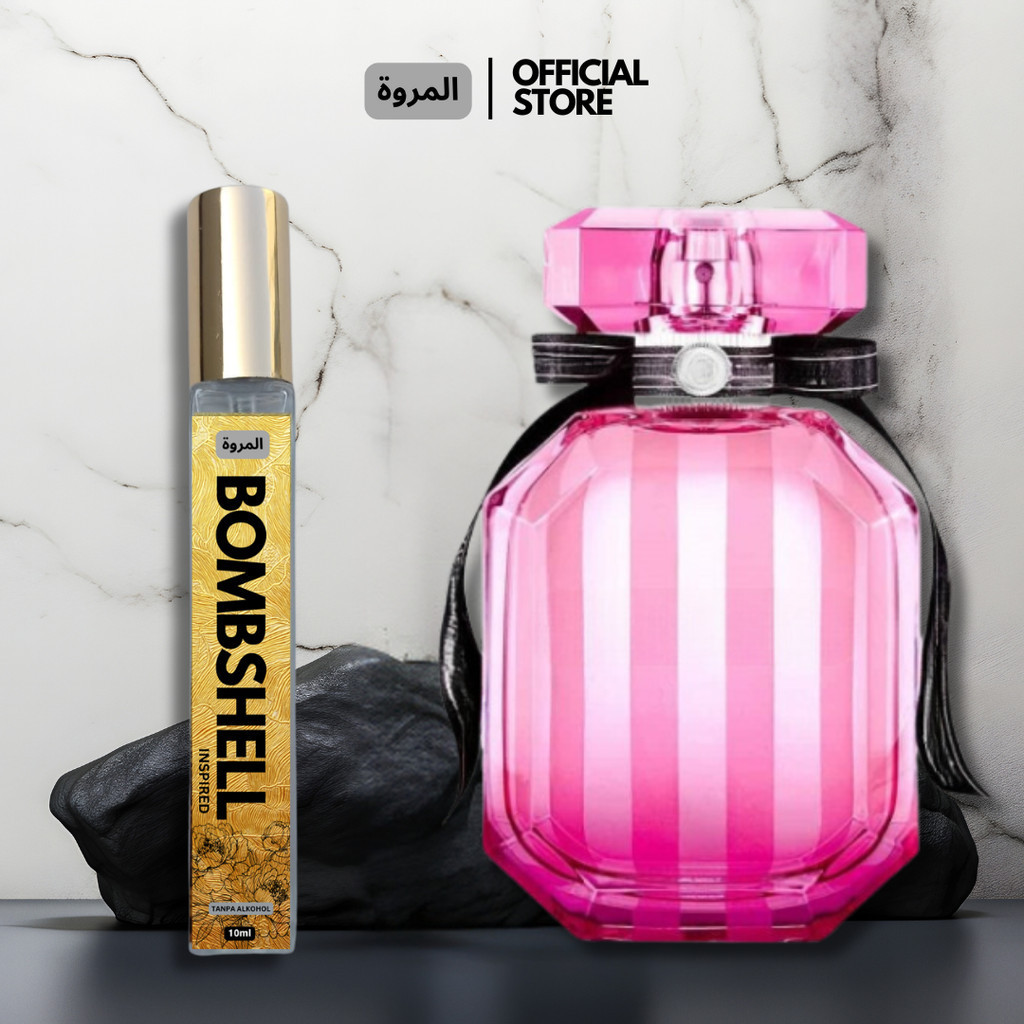 Bombshell_Non-Alcohol Perfume Parfum Pekat By Al-Marwah Lasting 48 ...