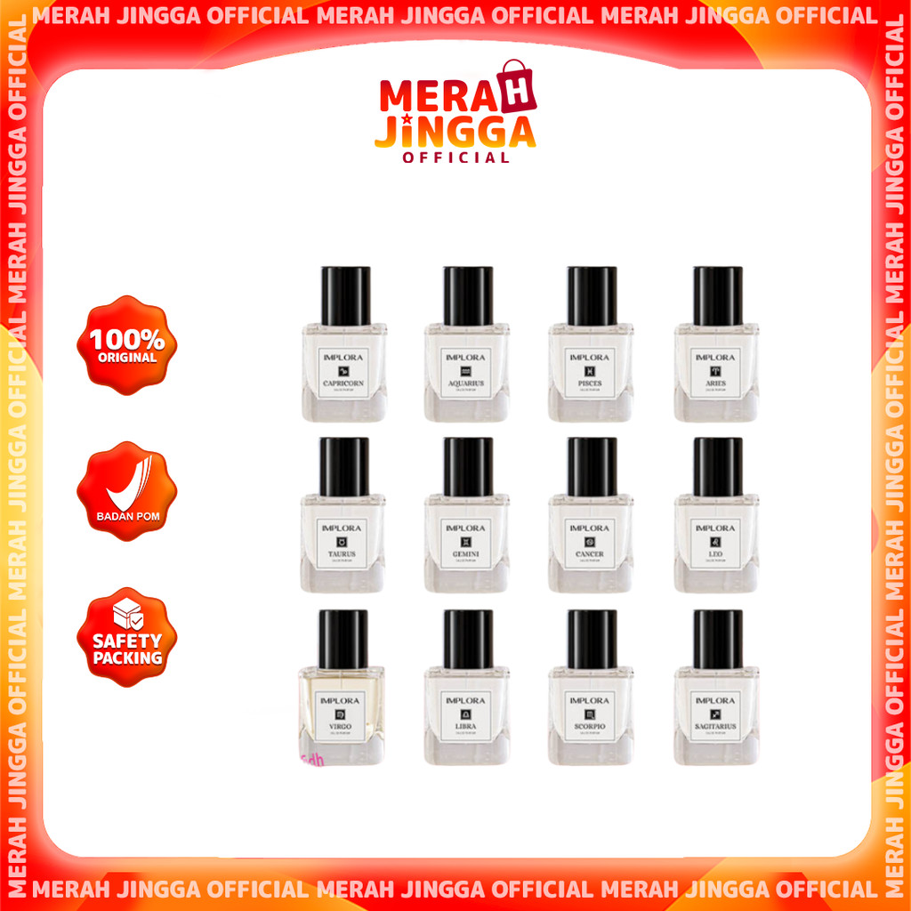 Implora Zodiac Series Eau De Parfum 30ml / Merah Jingga Official