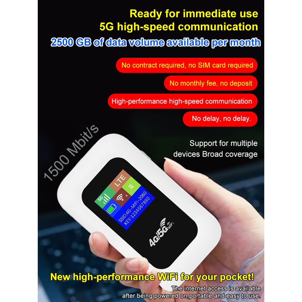 Official Authentic Portable WiFi/ 4G/5G Wireless Pocket Mobile Router ...
