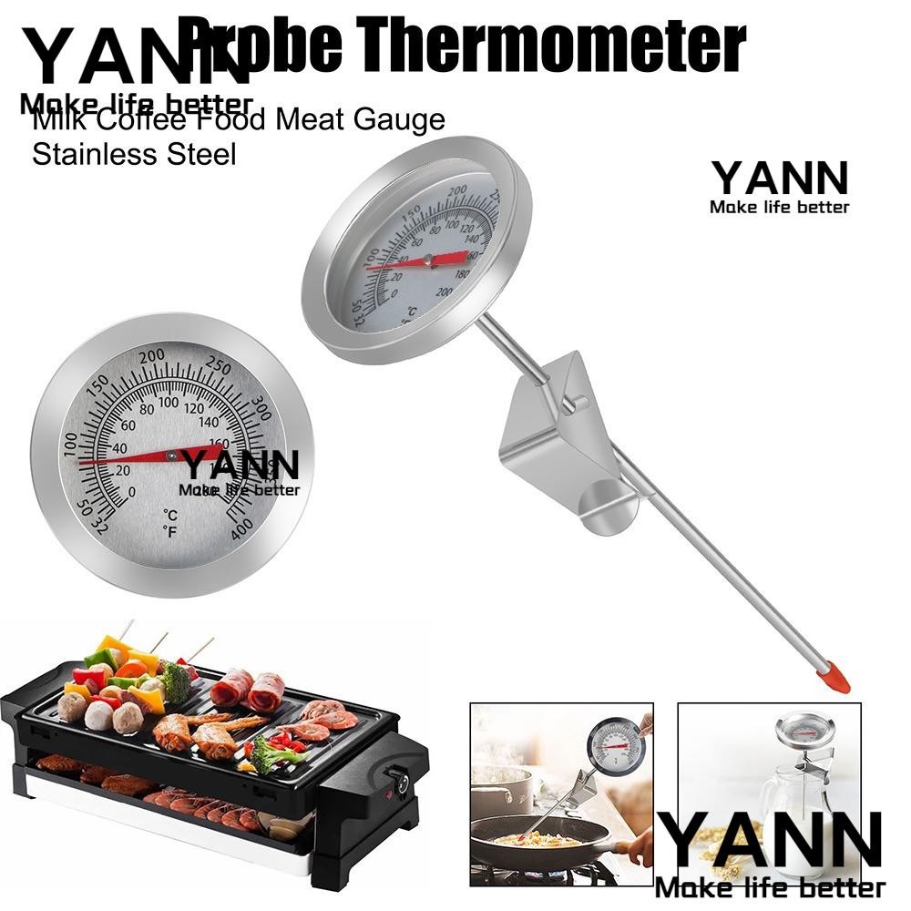 YANN1 Cooking Temperature Meter, Stainless Steel 0~200℃ Meat Probe ...