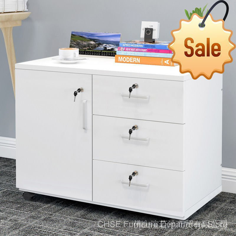 Coffee Table Side Table With Drawer Thickened Board Office Cabinet ...