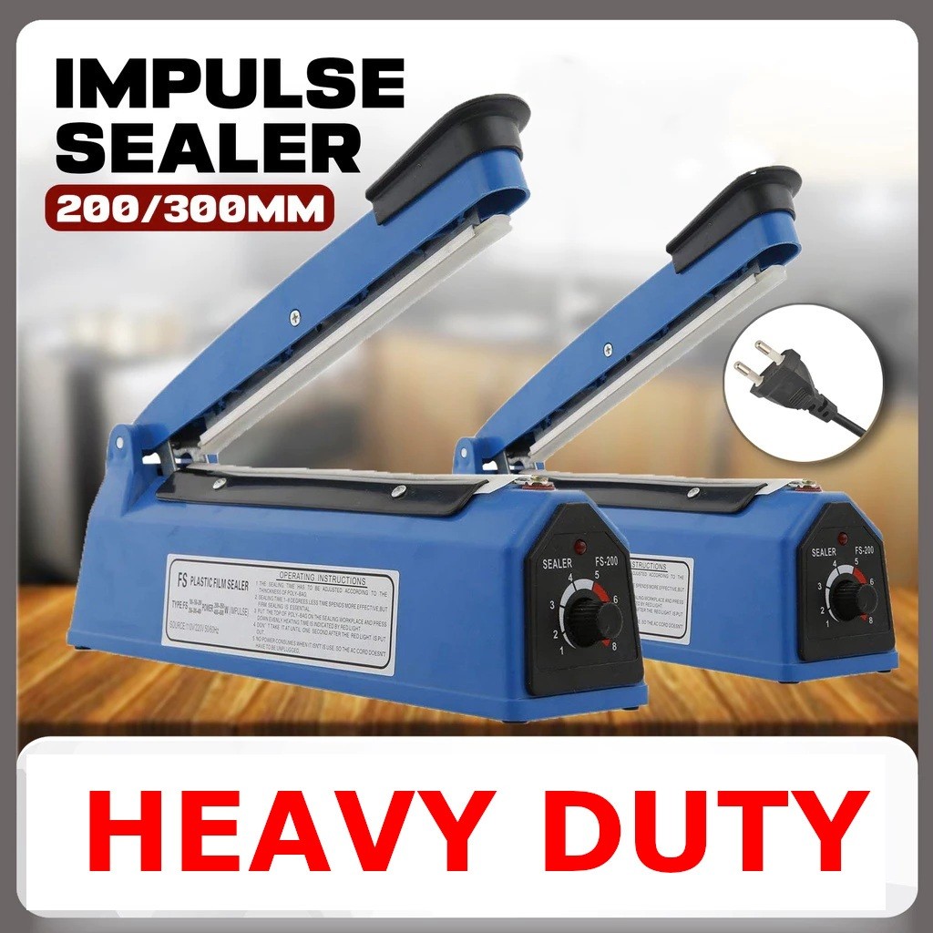 Sealing Impulse Sealer Machine Film Heat PE PP Plastic Poly Bag Sealer ...