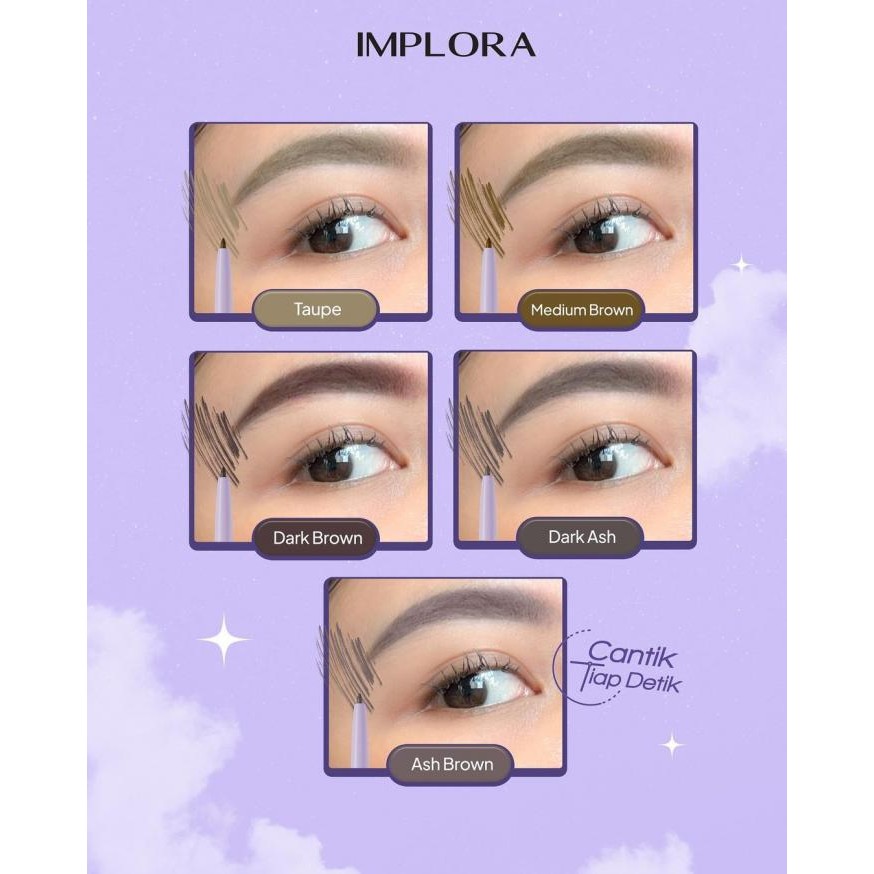 Implora Day To Day Series Brow Pop / Merah Jingga Official - Gambar 3