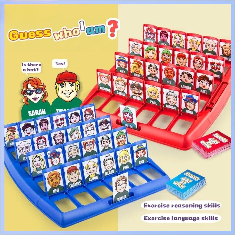 Guess Who Is It ? Board Game Funny Family Guessing Classic Table Game ...