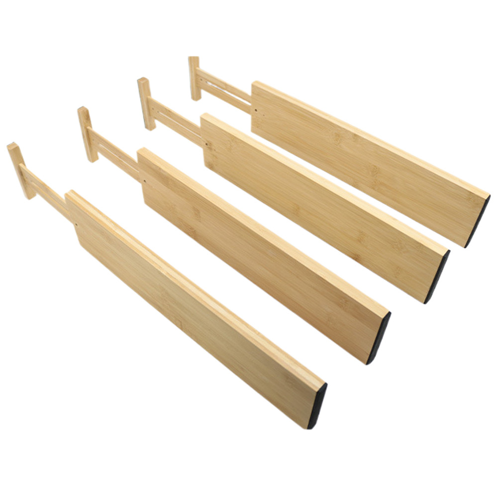 [kristyle.sg] Bamboo Drawer Dividers with Inserts 9 Extra Mini Inserts ...