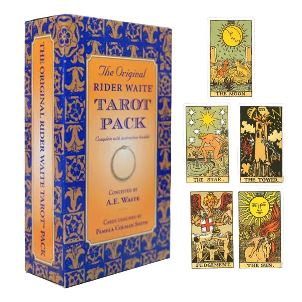 Rider waite tarot Tarot Cards White light oracle Tarot playsg | Shopee ...