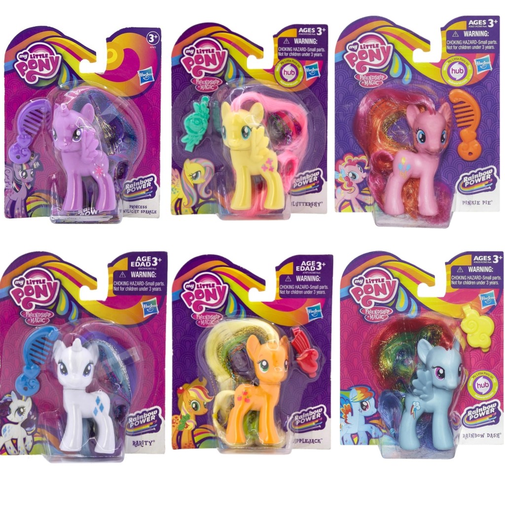 My LITTLE PONY MY LITTLE PONY Golden Silk Hair Style With Comb Purple ...