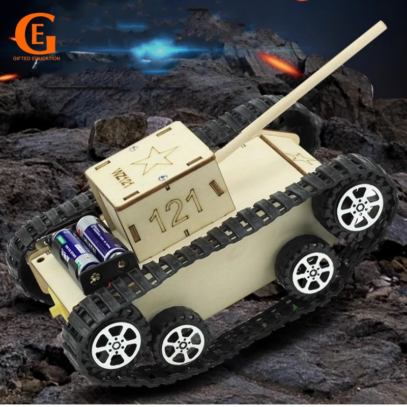 GIFTED EDUCATION DIY Electronic Tank Scientific Toys Kit School Project ...