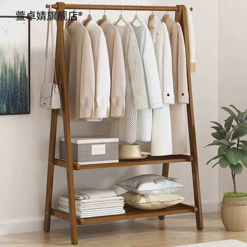 [48H Shipping] Mobile Coat Rack Floor-standing Bedroom Household ...