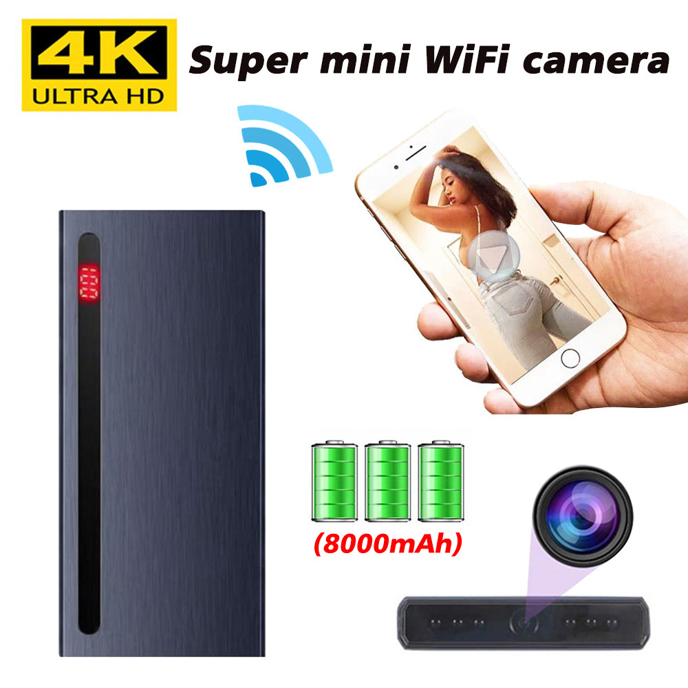 Power Bank Camera Wireless WIFI 8000mA Spy Charger Hidden Power Bank ...